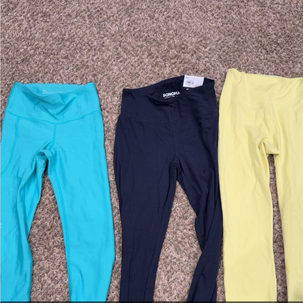 Sonoma Blue Leggings Stretchy Athletic Wear